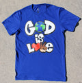 God is Love / Blue Short Sleeve T-shirt