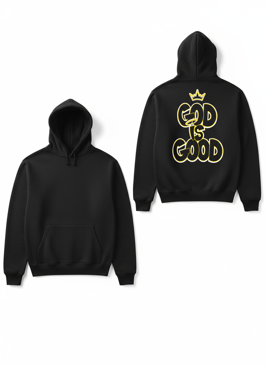 God Is Good Back Print Hoodie – Faith N Grit